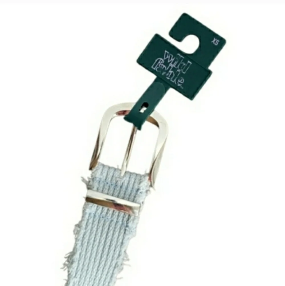 Wild Fable Blue Distressed Frayed Edge Belt Size X-Small - NWT
